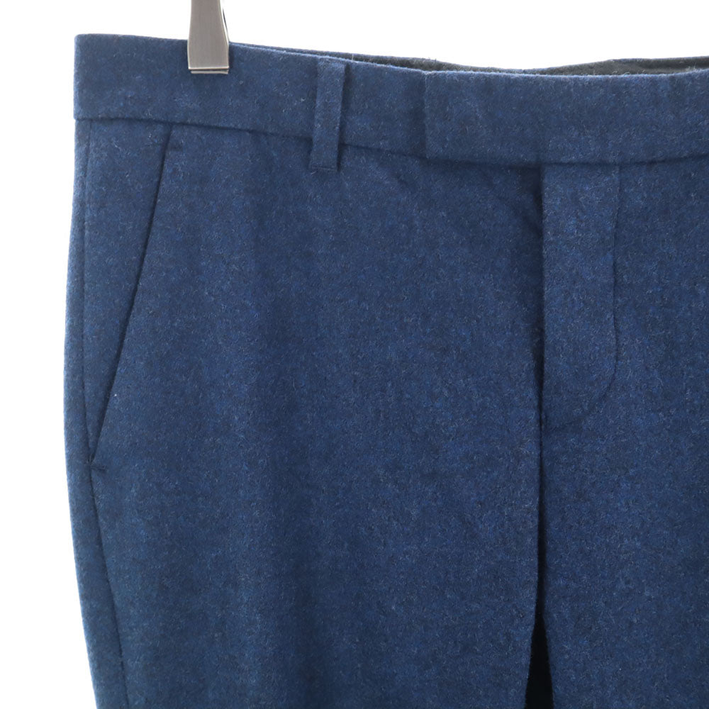 MAISON KITSUNE メゾンキツネ ウール スラックスパンツ 38 ネイビー レディース