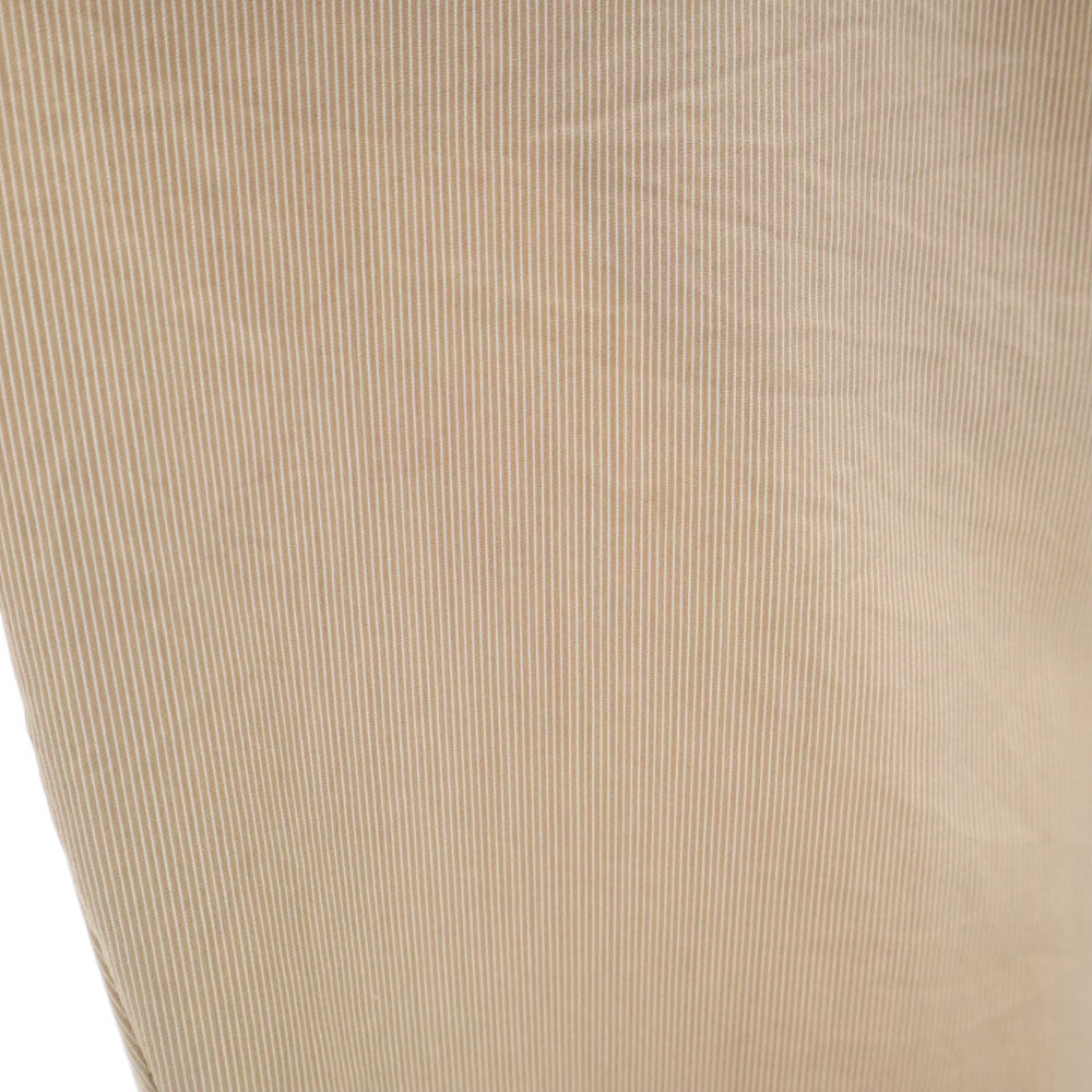 PRADA プラダ イタリア製 ストライプ柄 クロップドパンツ 42S ベージュ レディース