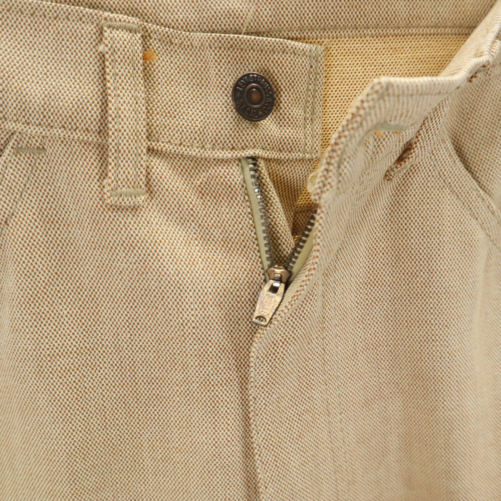 リーバイス ステイプレスト 70s ビッグE ヴィンテージ ホップサック スタプレ ロングパンツ ベージュ メンズ