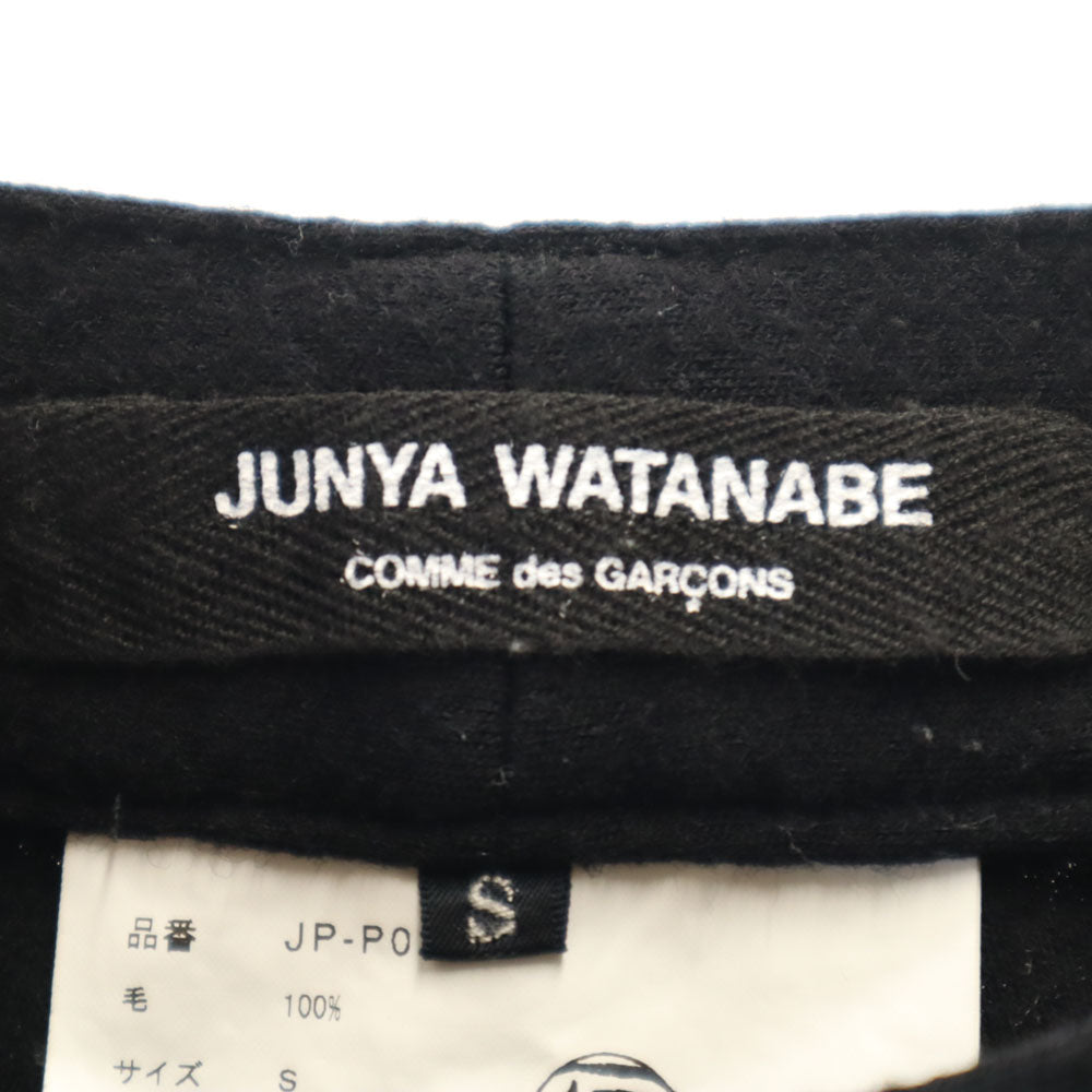 JUNYA WATANABE ジュンヤワタナベ 2015年 日本製 ウールブレンド ニットパンツ S ブラック COMME DES GARCONS メンズ