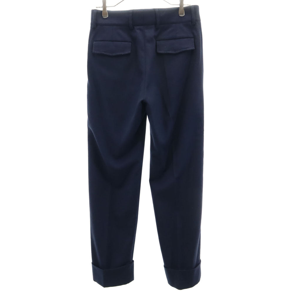GUCCI グッチ イタリア製 ウールブレンド スラックスパンツ 44 ブルー メンズ