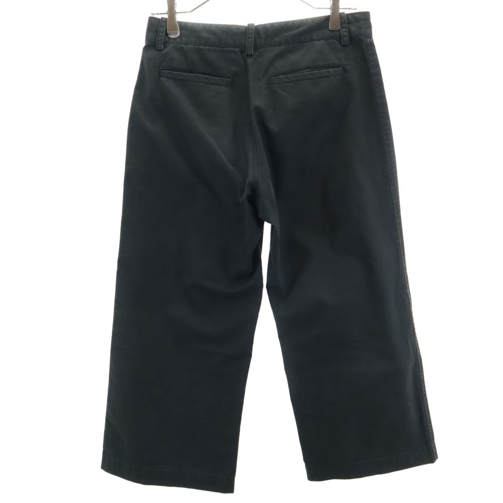 Y's ワイズ 日本製 ワイド コットンパンツ 1 ブラック メンズ