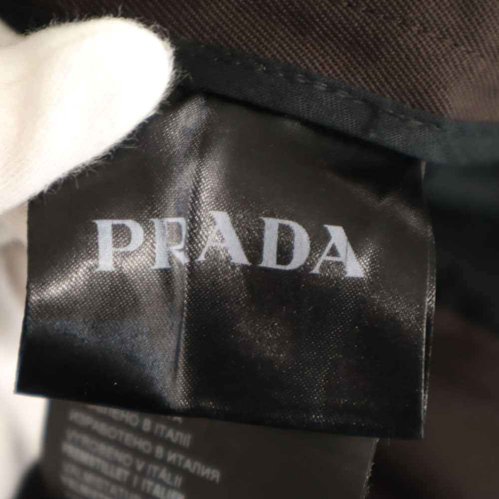 PRADA プラダ イタリア製 パイピングウール スラックスパンツ 46 ブラウン メンズ