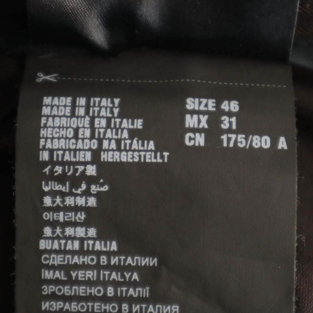 PRADA プラダ イタリア製 パイピングウール スラックスパンツ 46 ブラウン メンズ