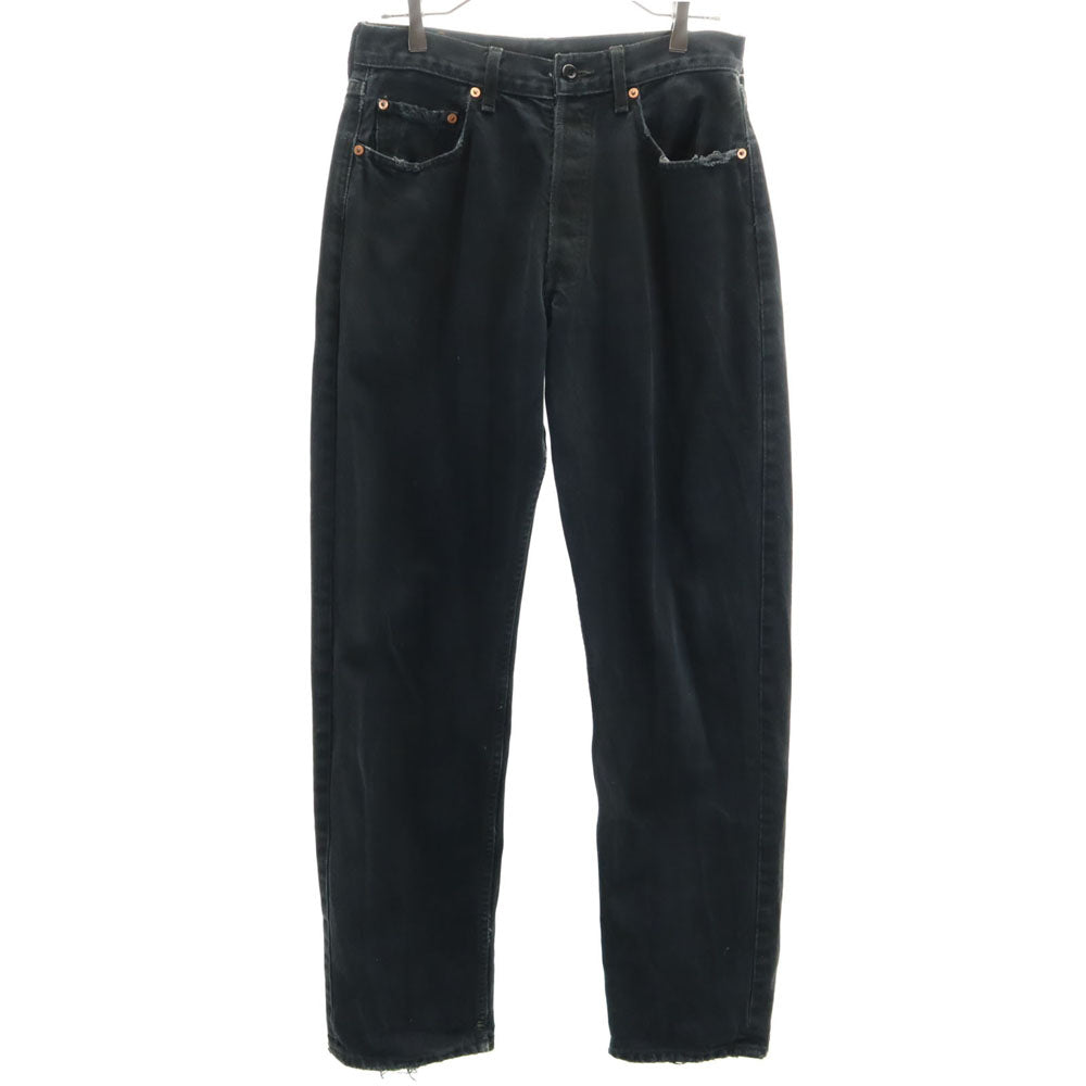 Levi's リーバイス 90s 508-0285 オールド ボタンフライ ユーロリーバイス 後染め デニムパンツ w31 ブラック メンズ