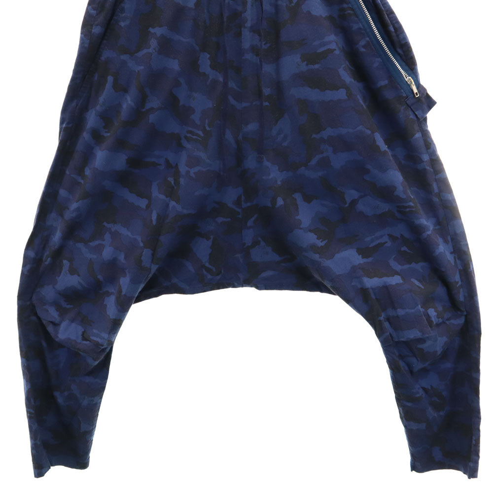 Yohji Yamamoto ヨウジヤマモト 日本製 サルエルパンツ 1 ブルー メンズ