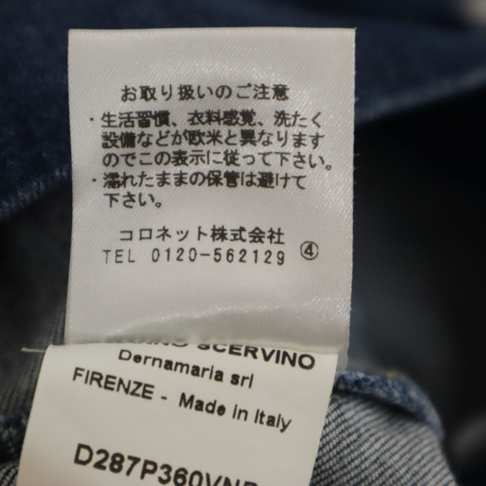 ERMANNO SCERVINO エルマンノ シェルヴィーノ イタリア製 スキニーデニムパンツ 38 ウォッシュブルー パギンス レギンス レディース