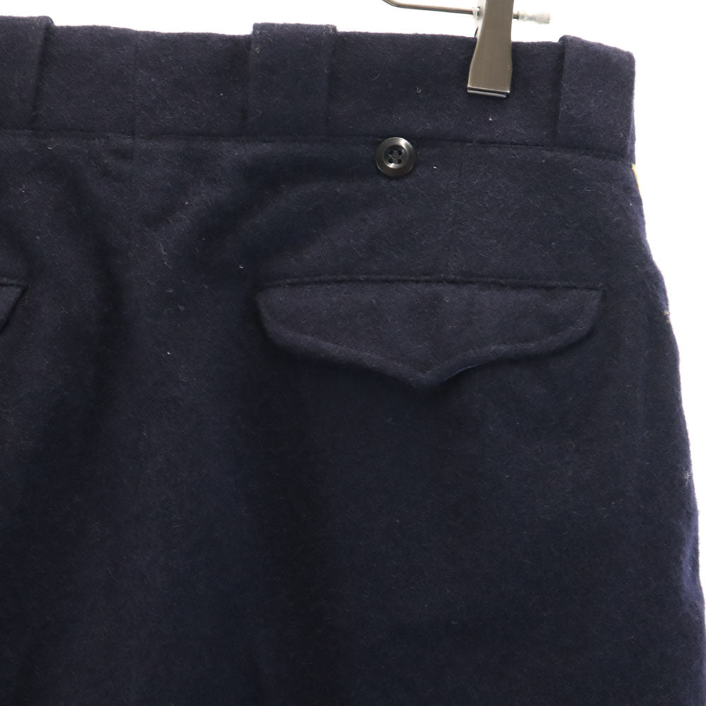 VINTAGE ヴィンテージ 国境警備隊 スラックスパンツ ネイビー ボタンフライ メンズ