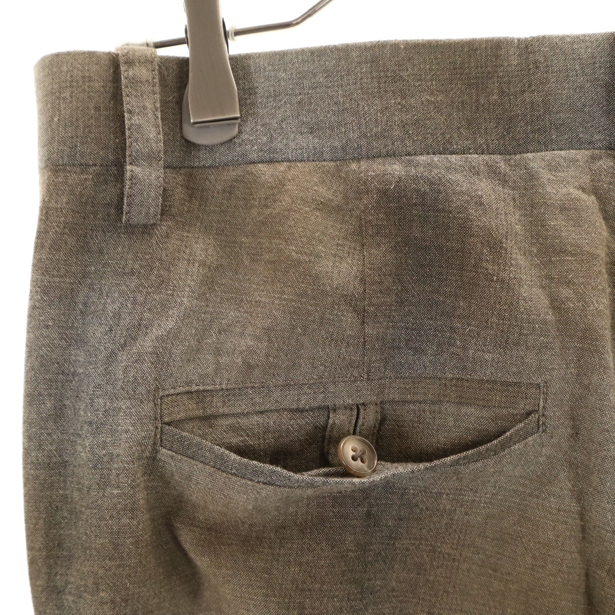 Iroquois イロコイ オンブレ トラウザー パンツ 3 ブラウン メンズ