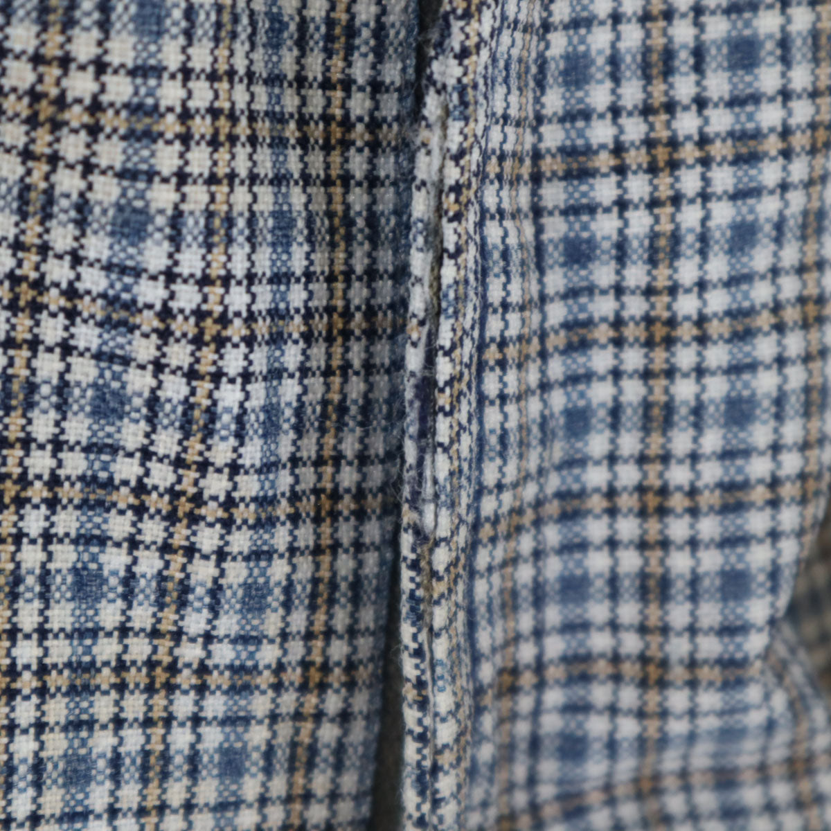 VINTAGE ヴィンテージ 70s チェック柄 トラウザー パンツ ネイビー メンズ