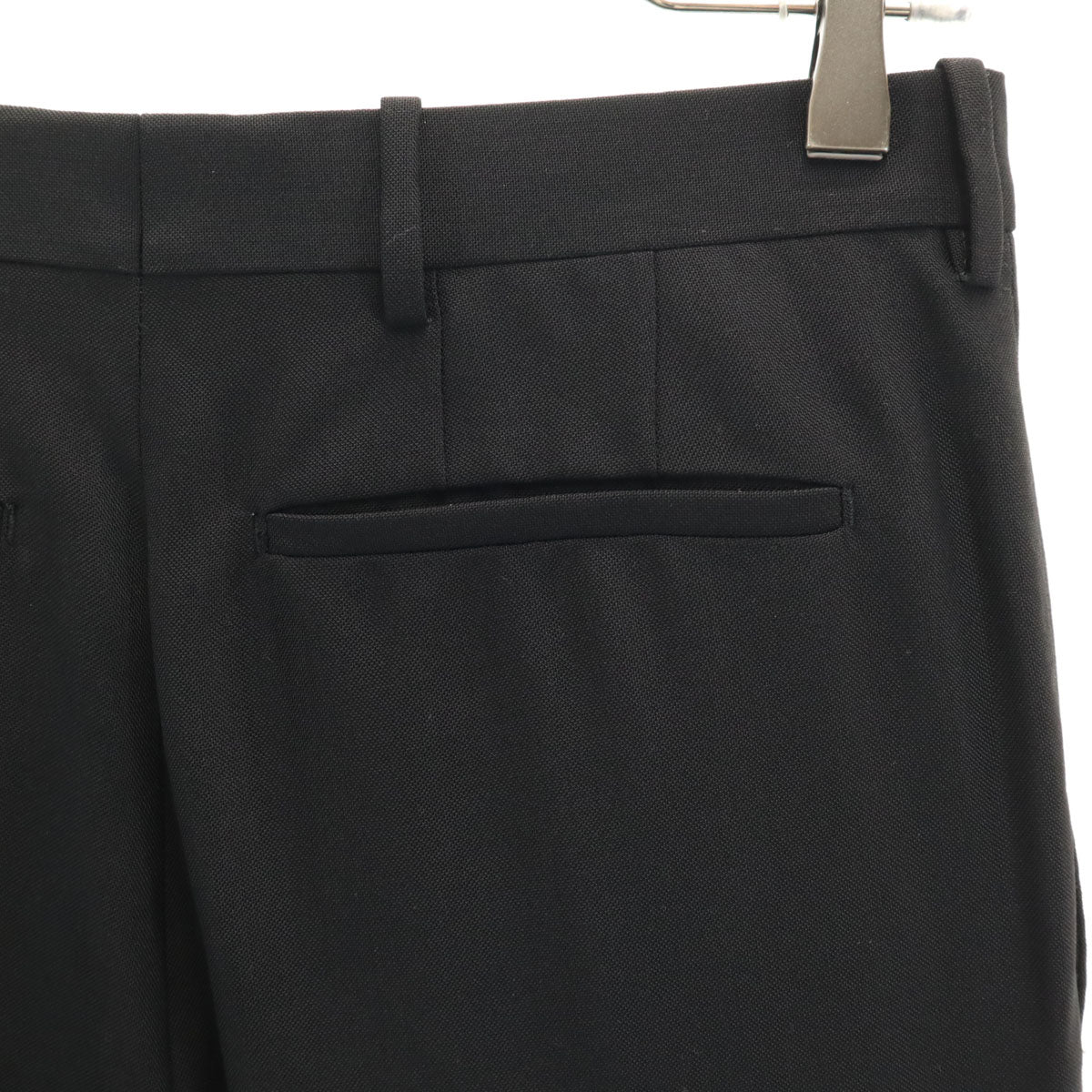 BALENCIAGA バレンシアガ イタリア製 レーヨンブレンド スラックスパンツ 44 ブラック メンズ