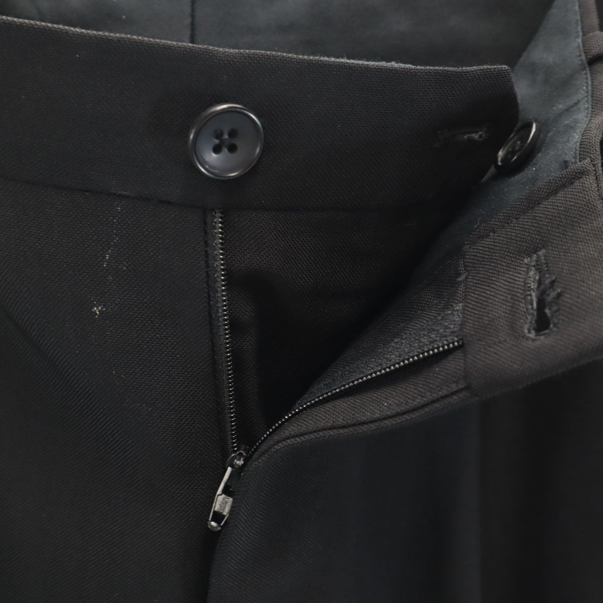 BALENCIAGA バレンシアガ イタリア製 レーヨンブレンド スラックスパンツ 44 ブラック メンズ