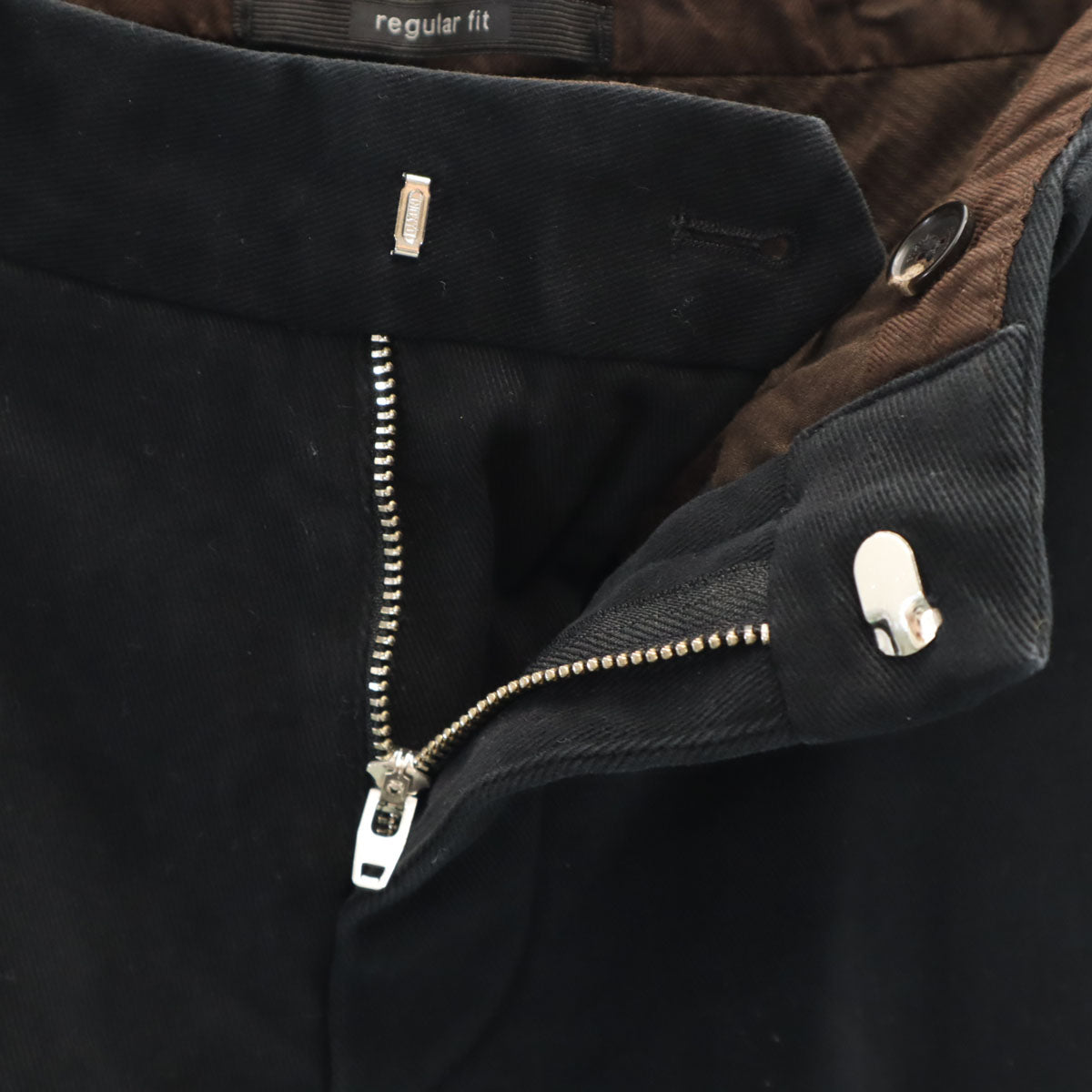 Ermenegildo Zegna エルメネジルドゼニア ルーマニア製 コットンパンツ 48 ブラック チノパン メンズ