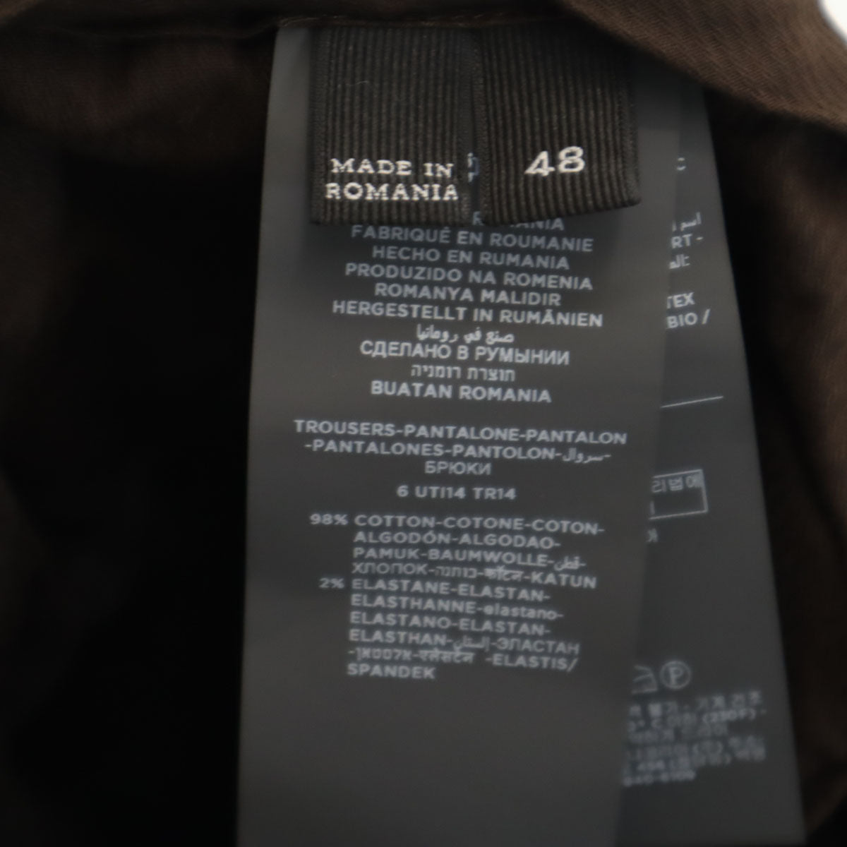 Ermenegildo Zegna エルメネジルドゼニア ルーマニア製 コットンパンツ 48 ブラック チノパン メンズ