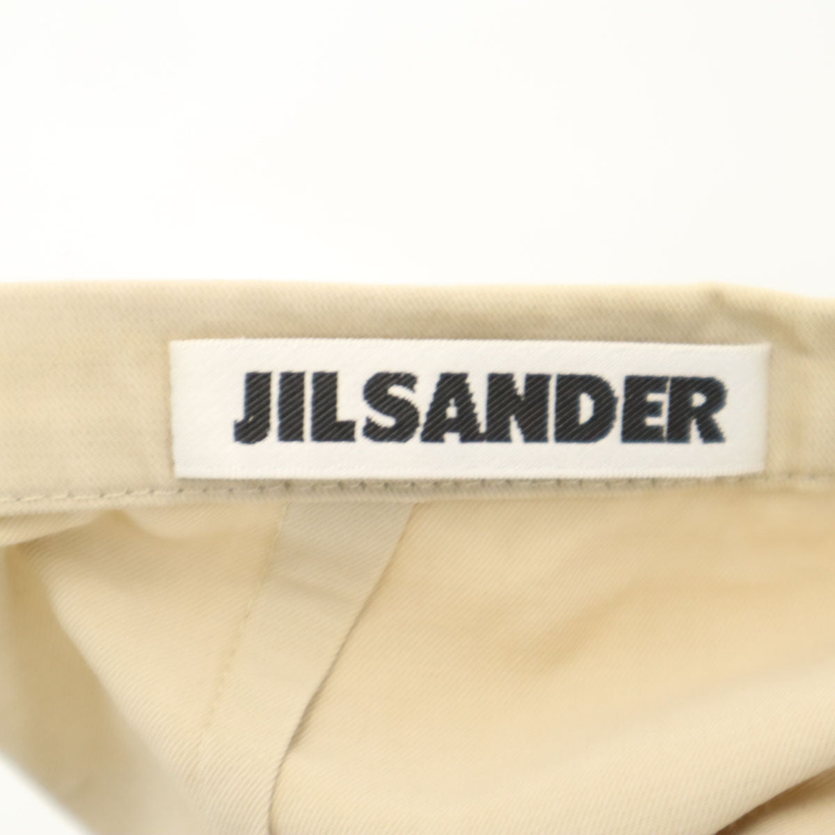 JIL SANDER ジルサンダー ドイツ製 コットンパンツ 38 ベージュ レディース