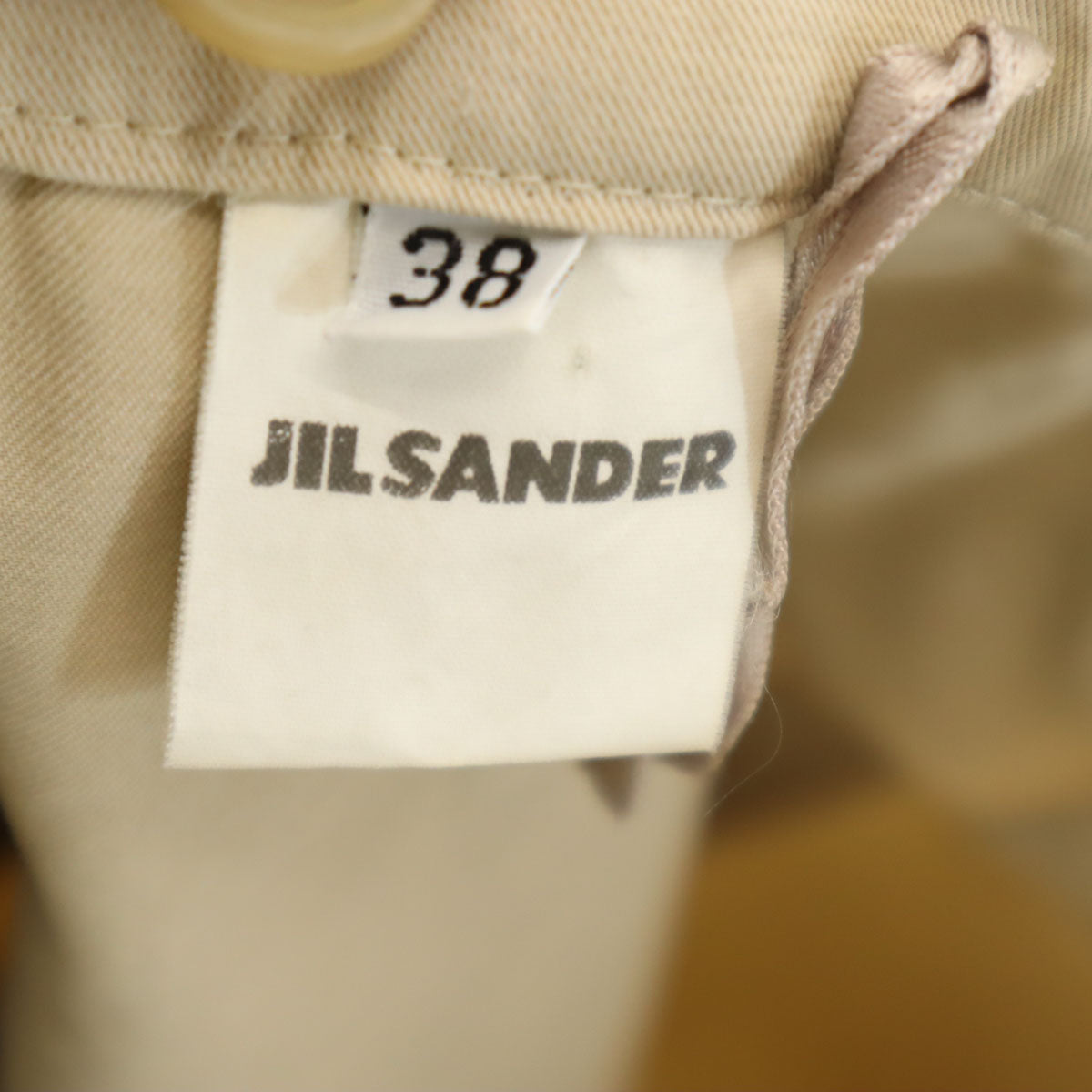 JIL SANDER ジルサンダー ドイツ製 コットンパンツ 38 ベージュ レディース