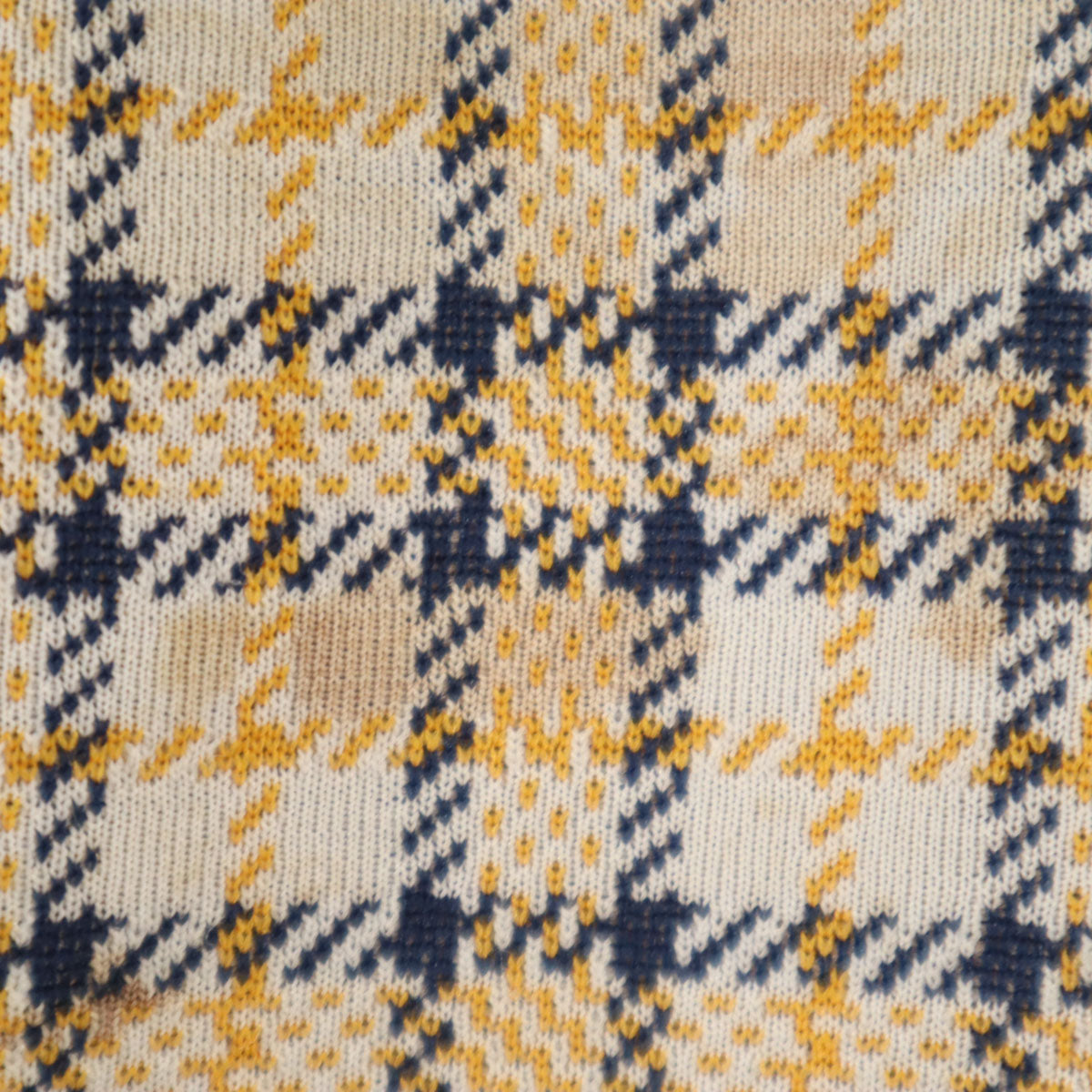 MUSTANG KNIT by HAGGAR 70s 80s ヴィンテージ ロケットタロン チェック柄 ロングパンツ ホワイト メンズ