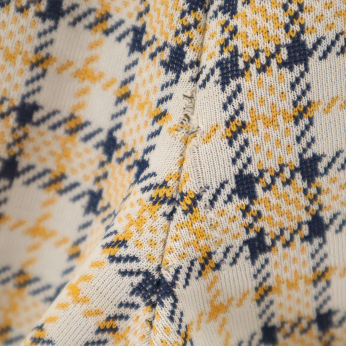 MUSTANG KNIT by HAGGAR 70s 80s ヴィンテージ ロケットタロン チェック柄 ロングパンツ ホワイト メンズ