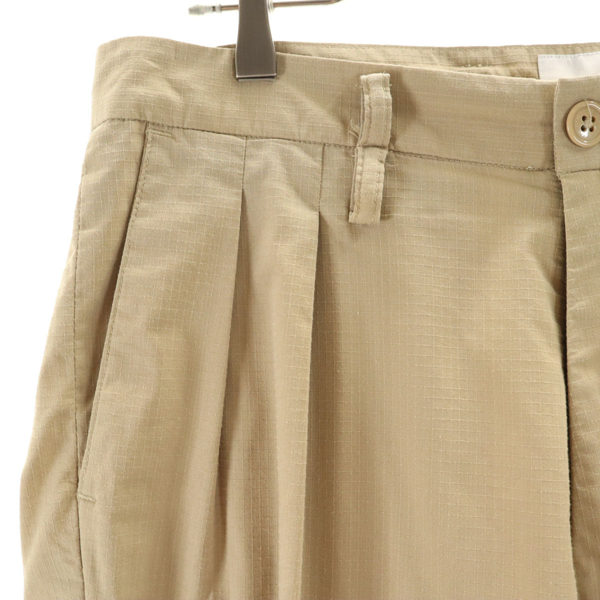 WTAPS ダブルタップス 日本製 リップストップ ロングパンツ 2 ベージュ メンズ