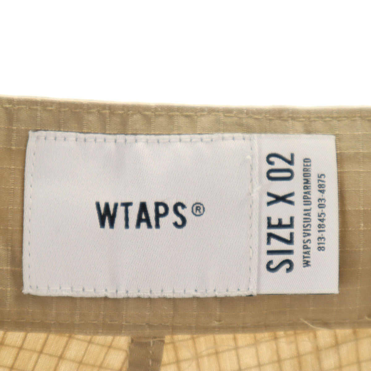 WTAPS ダブルタップス 日本製 リップストップ ロングパンツ 2 ベージュ メンズ
