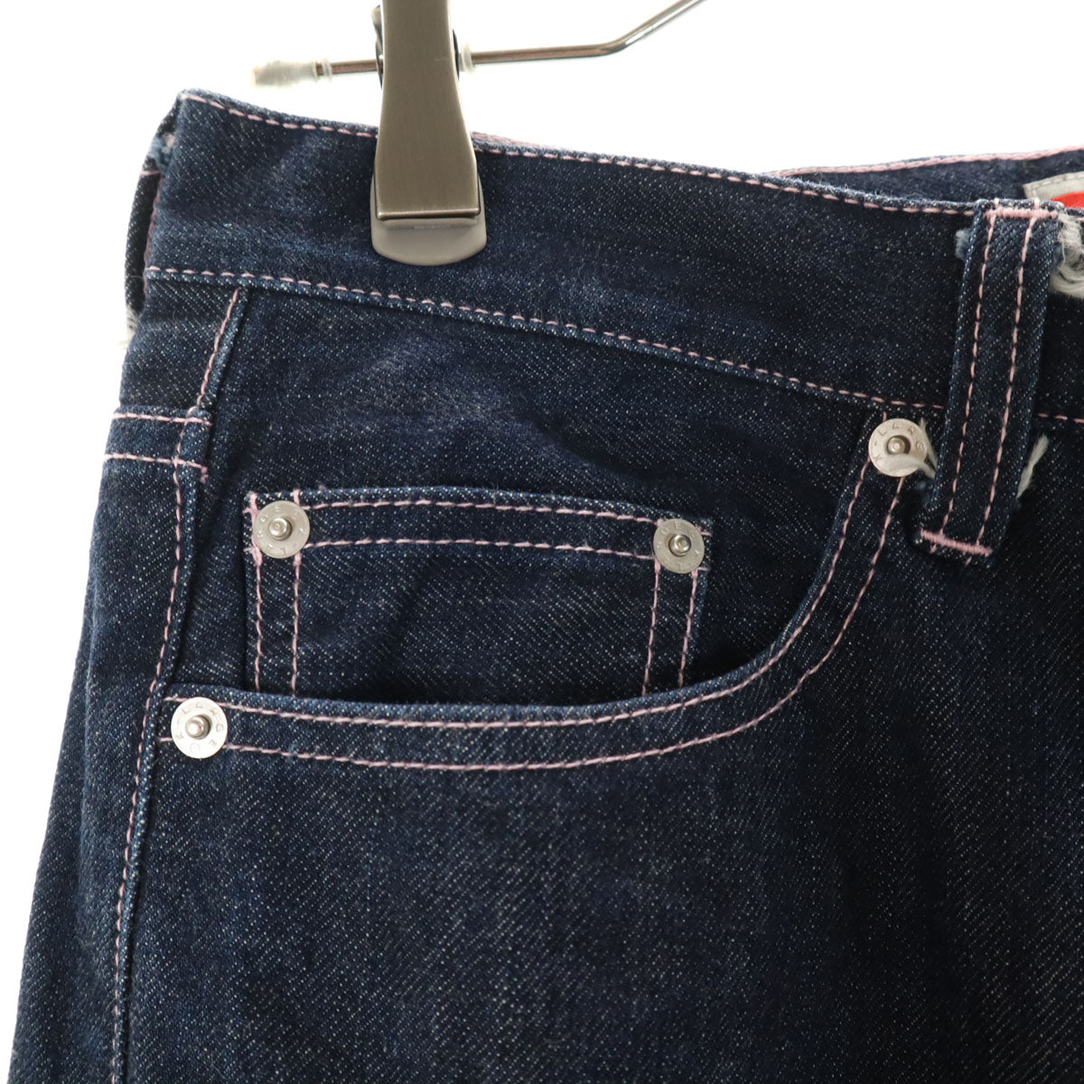 XLARGE エクストララージ バックロゴ ストレートデニムパンツ W32 インディゴブルー ジーンズ メンズ