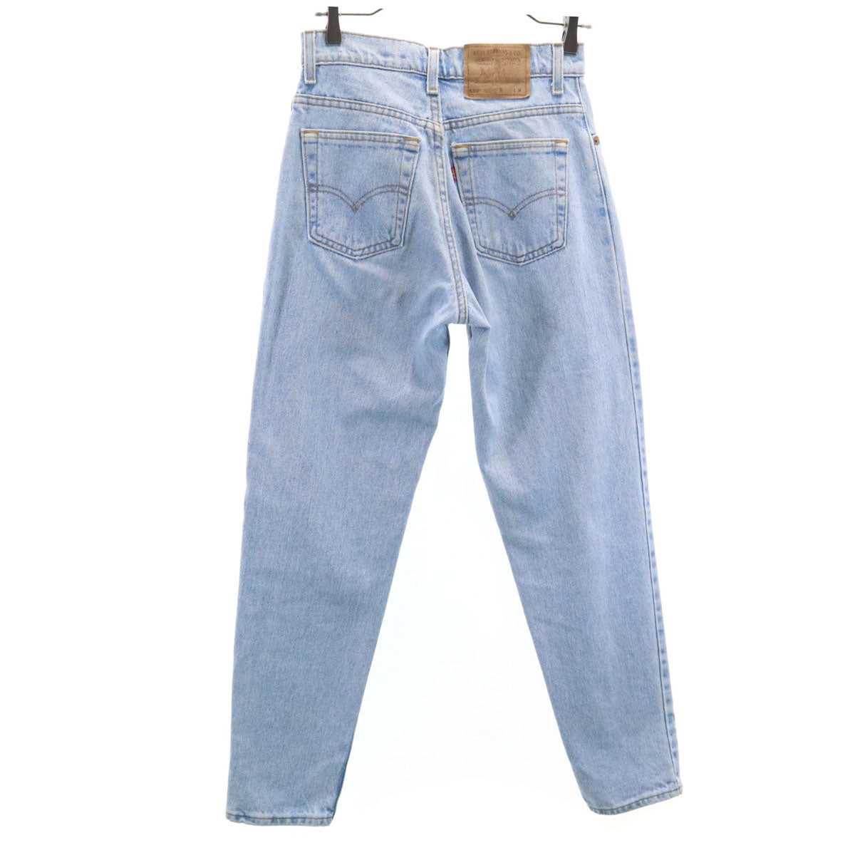Levi's リーバイス 90s 550 USA製 オールド テーパードデニムパンツ 7/M アイスブルー ジーンズ キッズ