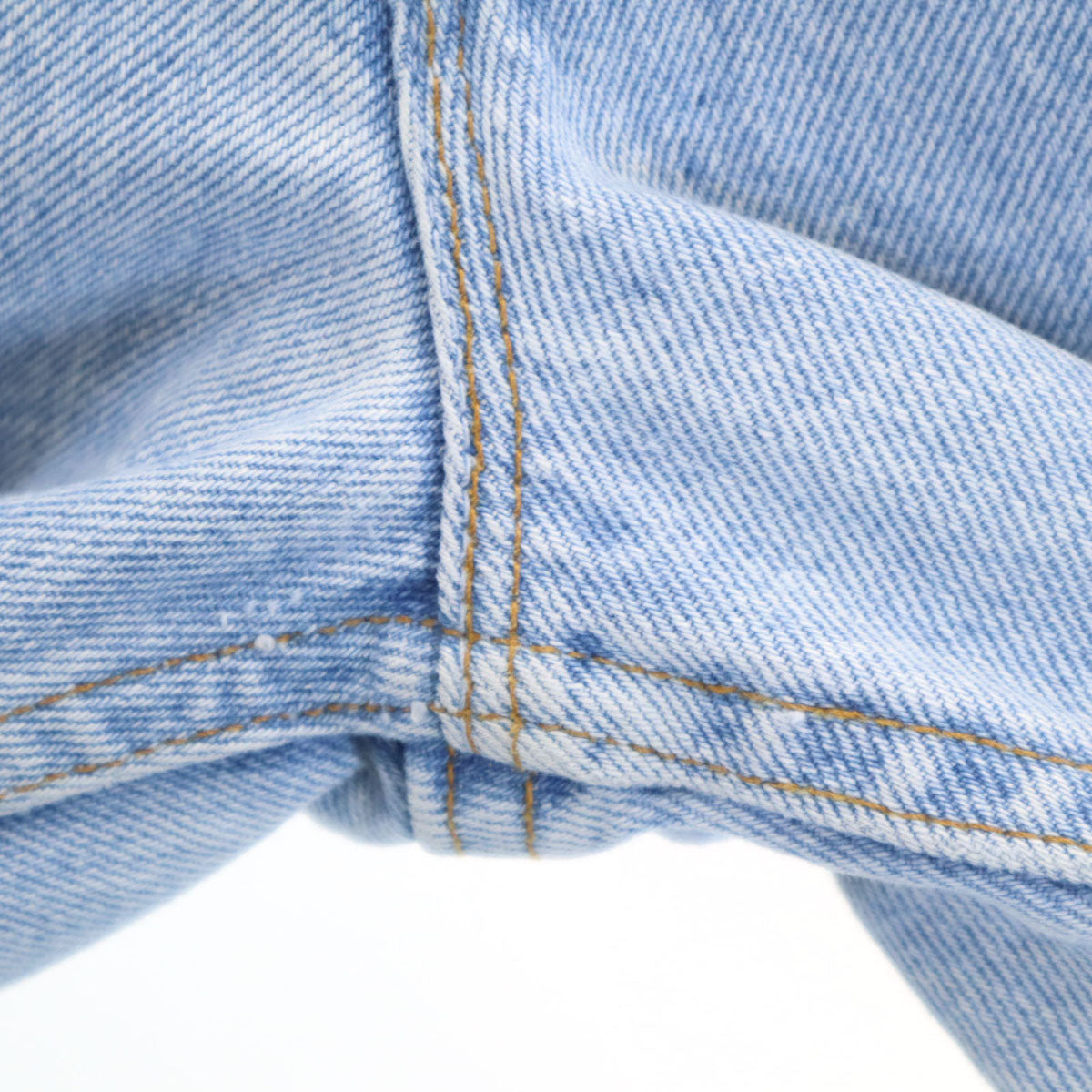 Levi's リーバイス 90s 550 USA製 オールド テーパードデニムパンツ 7/M アイスブルー ジーンズ キッズ