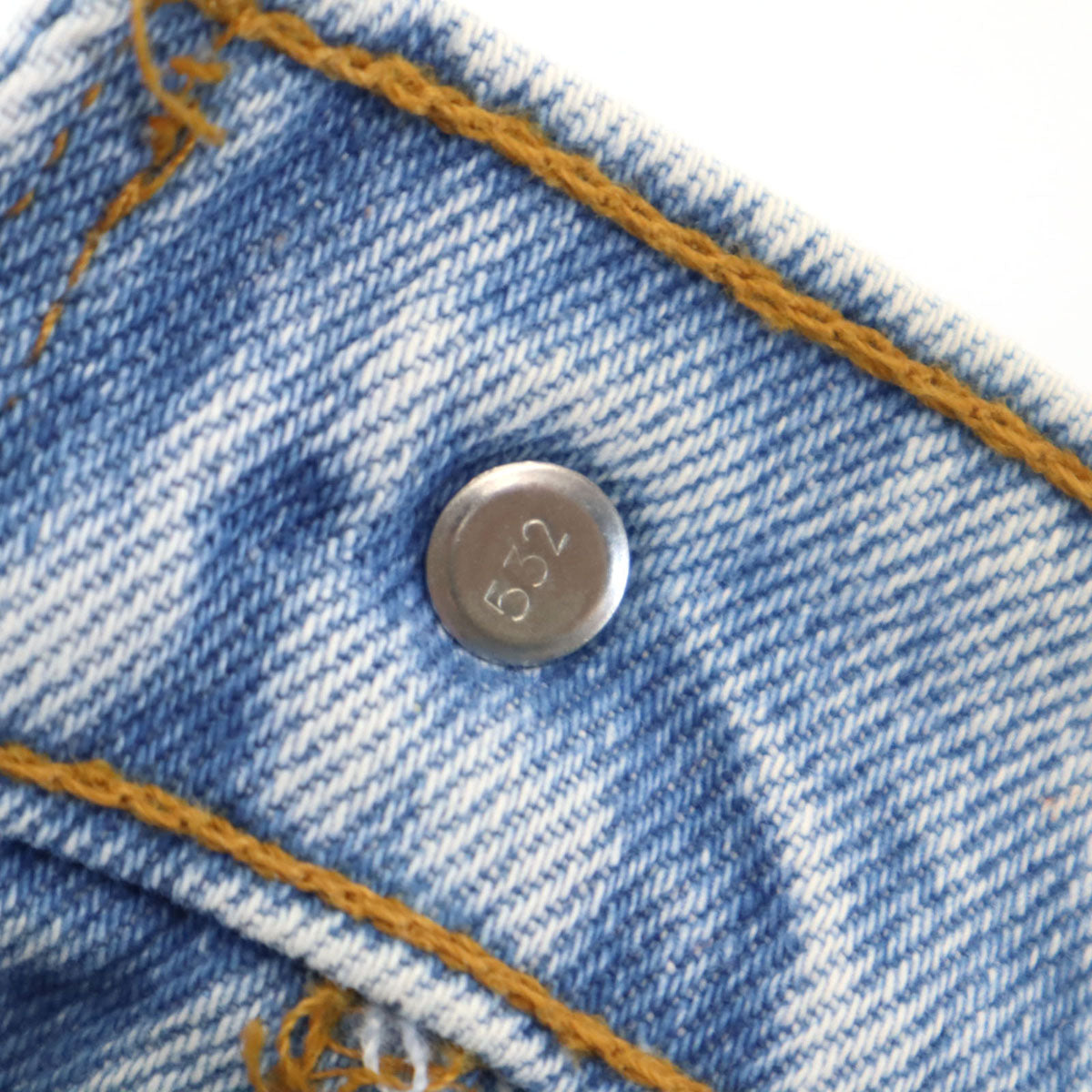 Levi's リーバイス 90s 550 USA製 オールド テーパードデニムパンツ 7/M アイスブルー ジーンズ キッズ