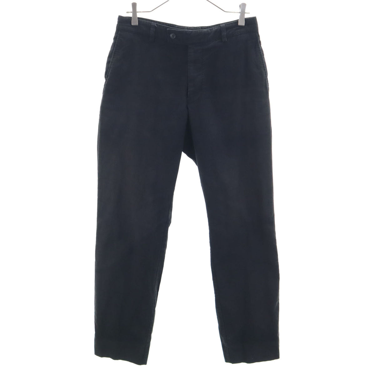 BURBERRY バーバリー 日本製 ウールブレンド テーパードパンツ 36 黒 三陽商会 レディース