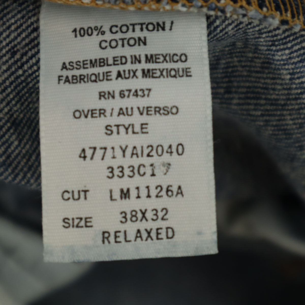 POLO JEANS ポロジーンズ ストレートデニムパンツ w38 RALPH LAUREN ジーンズ ビックサイズ メンズ