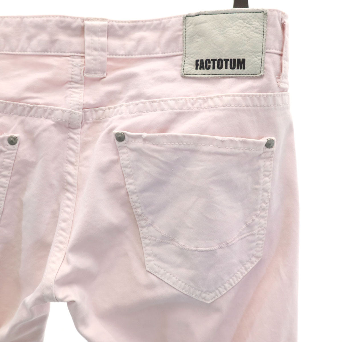 FACTOTUM ファクトタム 日本製 ロングパンツ w30 ピンク メンズ