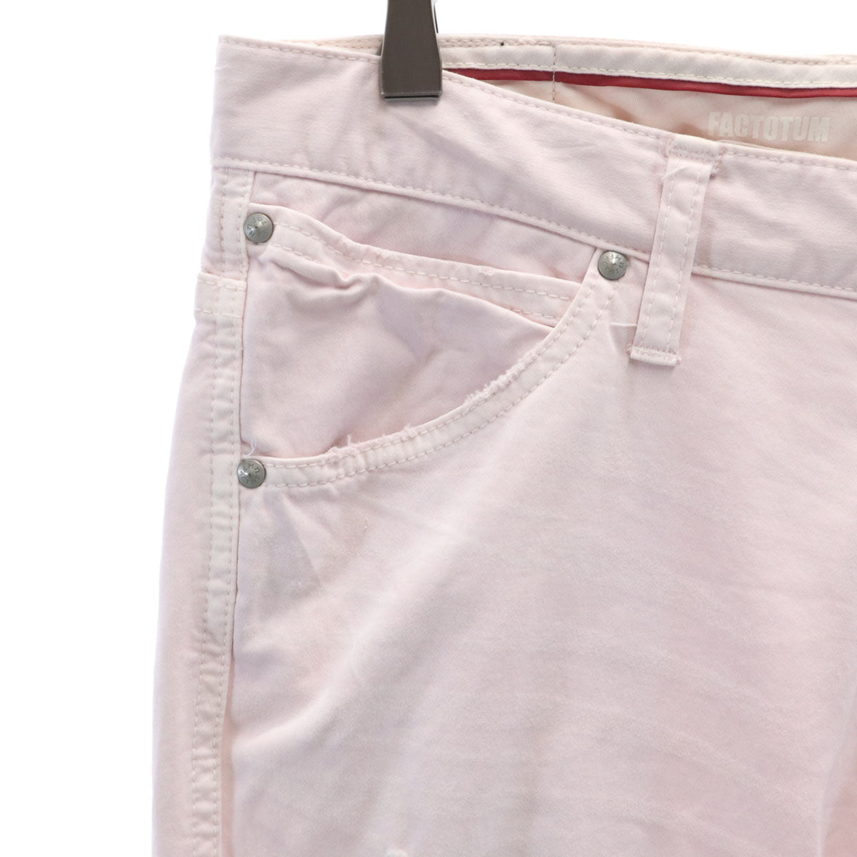 FACTOTUM ファクトタム 日本製 ロングパンツ w30 ピンク メンズ