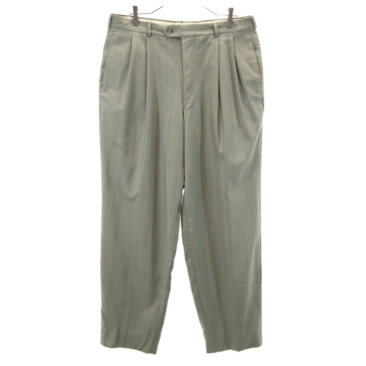 VINTAGE ヴィンテージ 70s チェック柄 トラウザー パンツ ネイビー ビッグサイズ メンズ