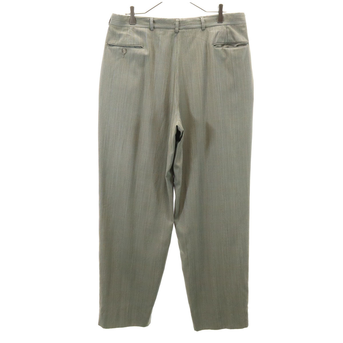 VINTAGE ヴィンテージ 70s チェック柄 トラウザー パンツ ネイビー ビッグサイズ メンズ