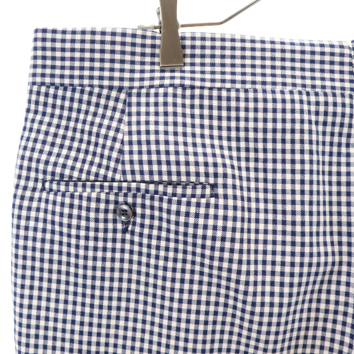 エバンピコネ 80s ヴィンテージ ストライプ柄 スラックスパンツ ネイビー メンズ