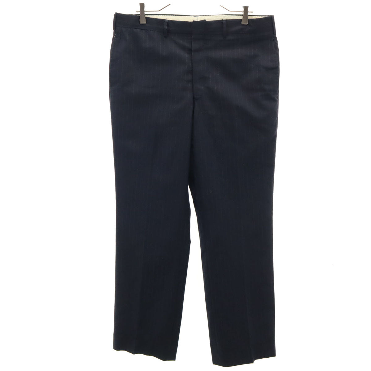 Emporio Armani エンポリオアルマーニ ハイウエスト テーパードパンツ 42 グレー タック レディース