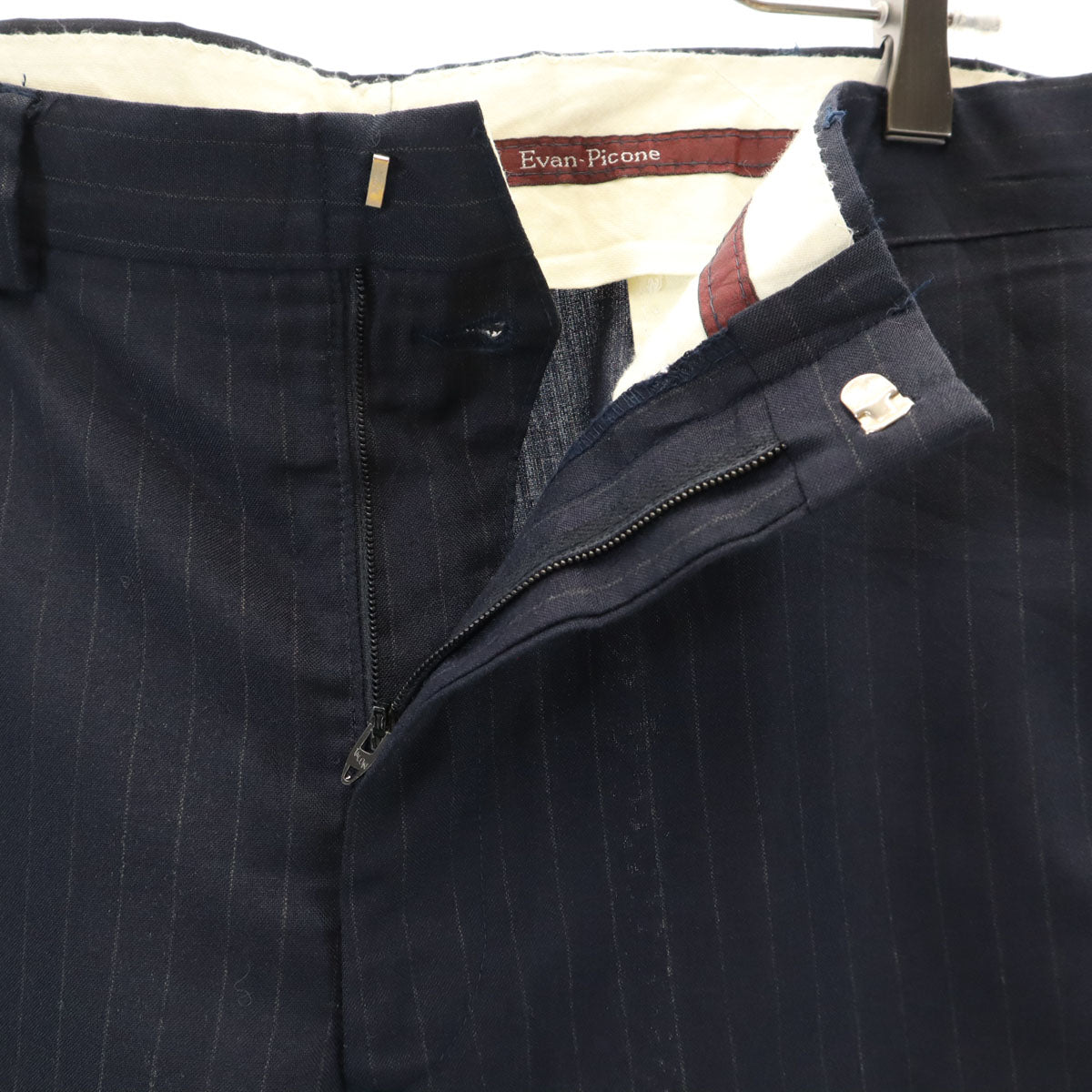 Emporio Armani エンポリオアルマーニ ハイウエスト テーパードパンツ 42 グレー タック レディース