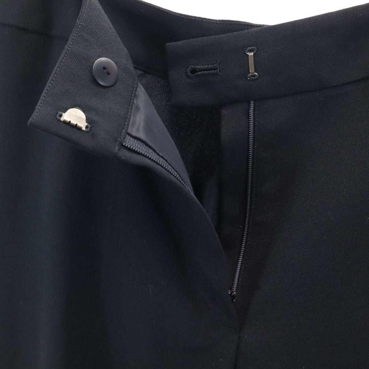 LANVIN LA COLLECTION ランバンコレクション 90s 日本製 オールド スラックスパンツ 40 ブラック レディース
