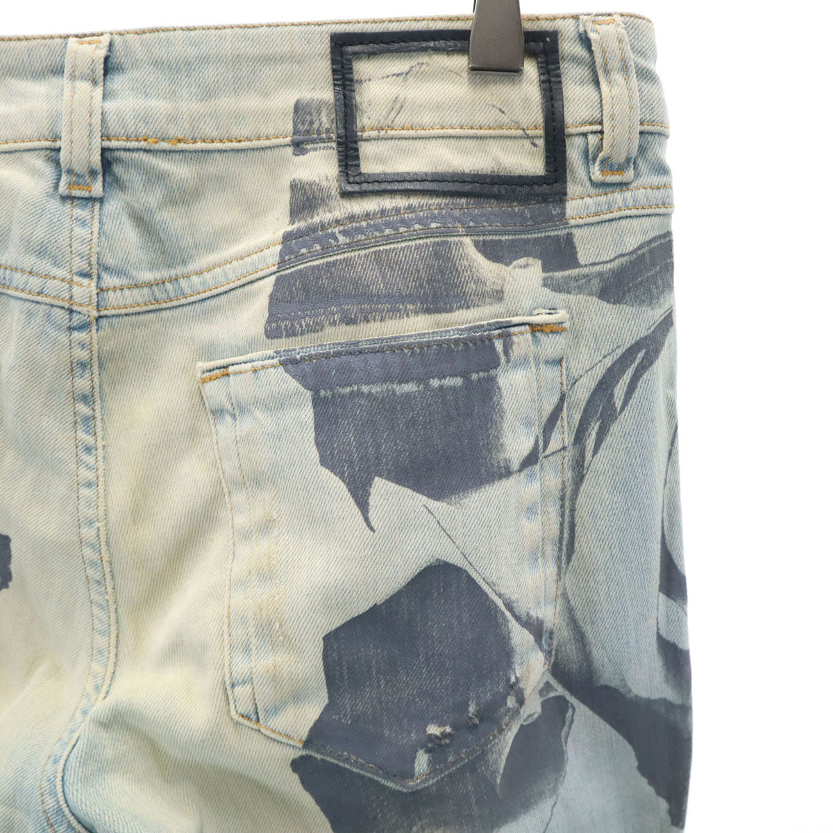 DIESEL BLACK GOLD ディーゼルブラックゴールド イタリア製 フローラルプリント スキニーデニムパンツ W28 ブルー PILCE 008QE ジーンズ レディース