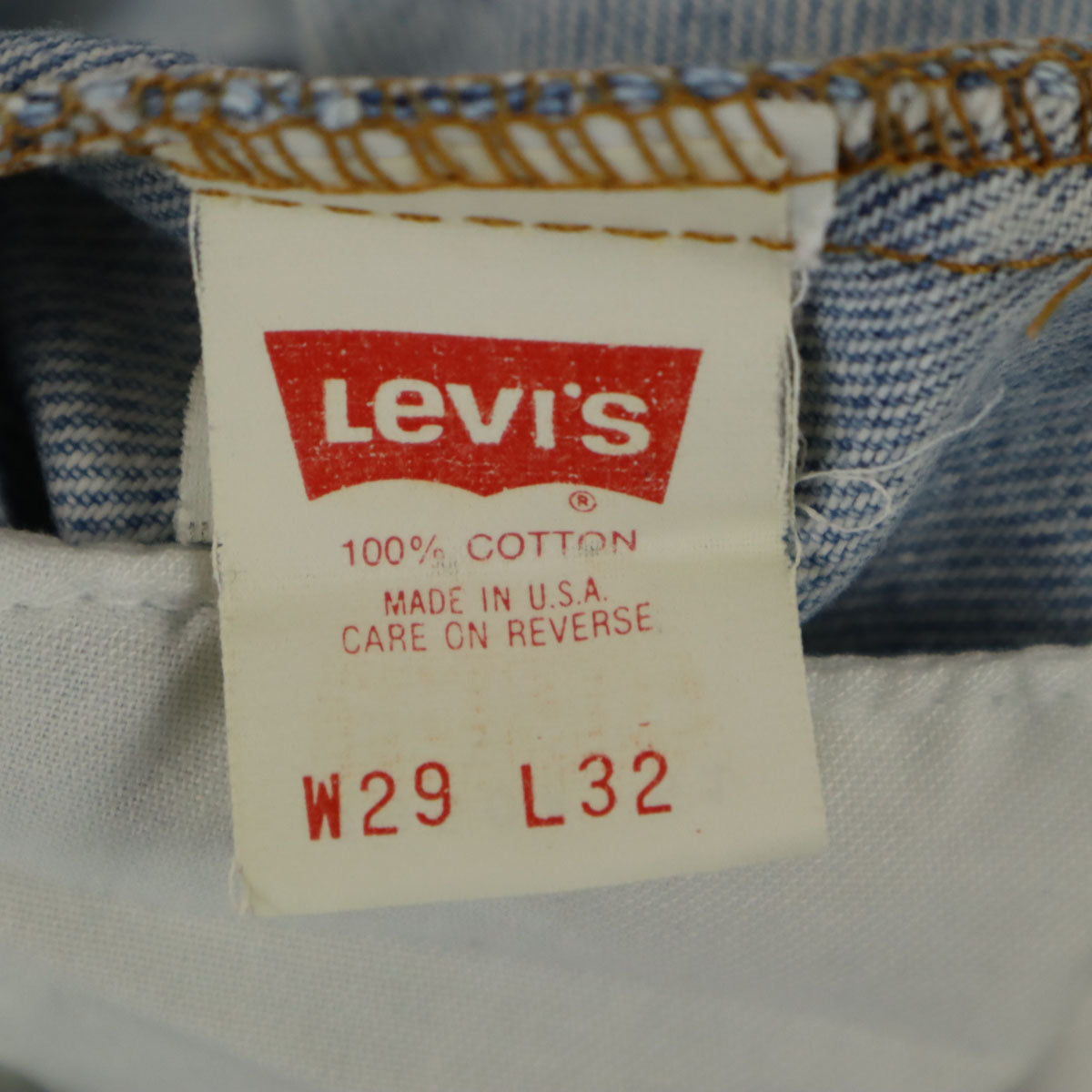 Levi's リーバイス 90s 610-0217 USA製 オールド テーパードデニムパンツ W29 ブルー ジーンズ メンズ