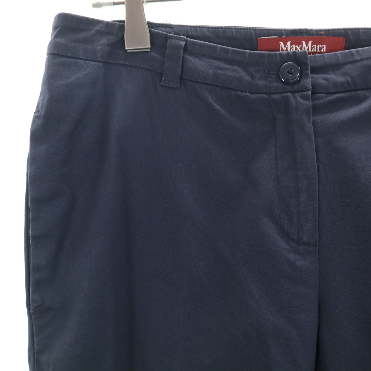 MAXMARA STUDIO マックスマーラステュディオ ロングパンツ 40 ネイビー レディース