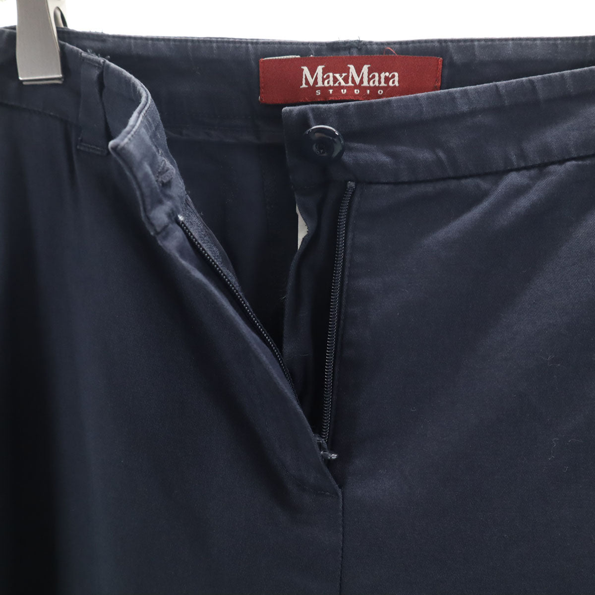 MAXMARA STUDIO マックスマーラステュディオ ロングパンツ 40 ネイビー レディース