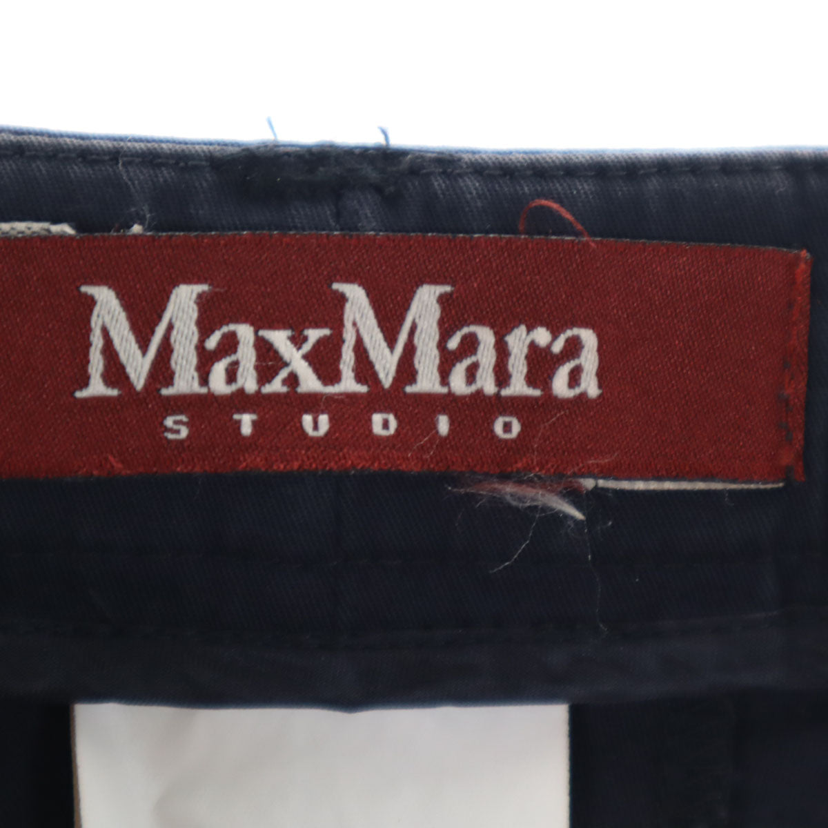 MAXMARA STUDIO マックスマーラステュディオ ロングパンツ 40 ネイビー レディース