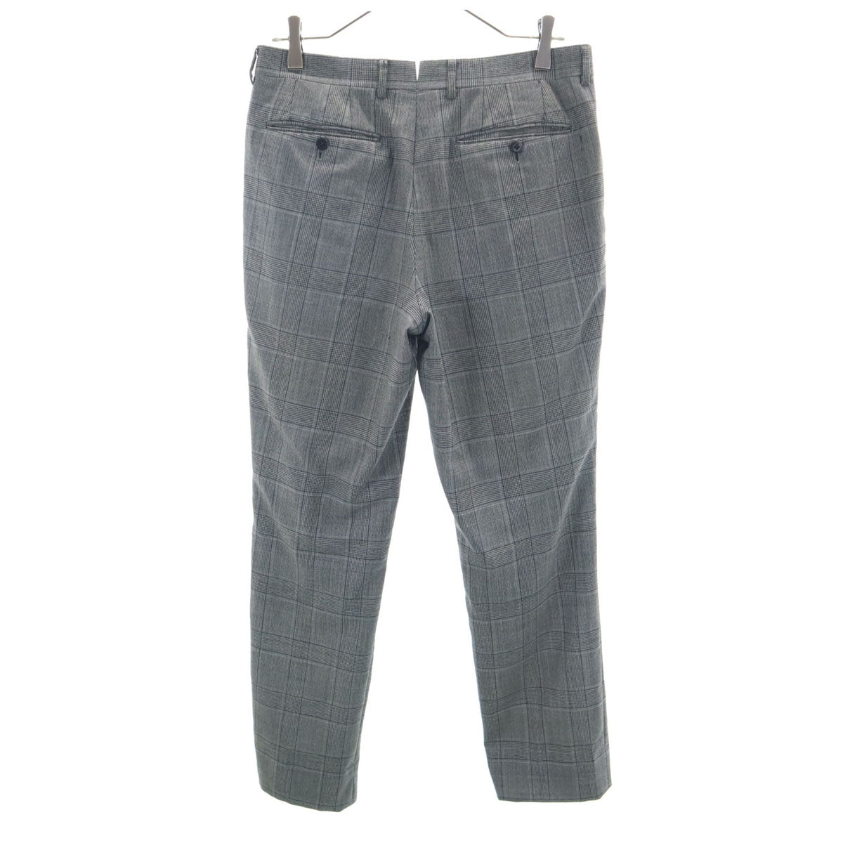 BEAMS F ビームスエフ 日本製 グレンチェック スラックスパンツ 46 グレー メンズ