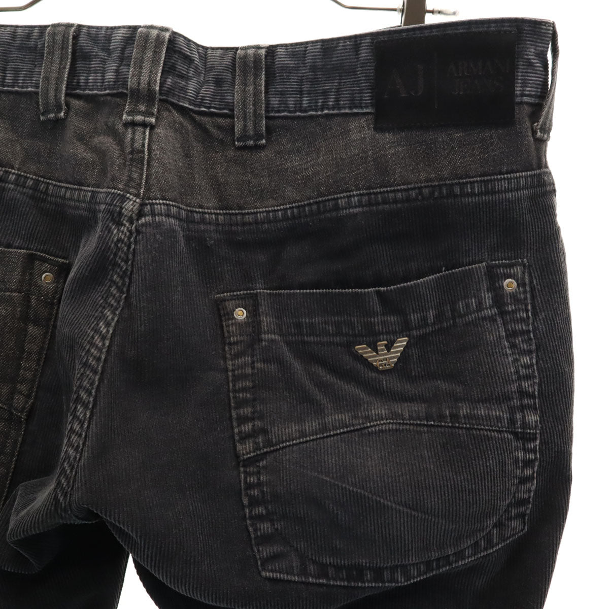 ARMANI JEANS アルマーニジーンズ チュニジア製 ボタンフライ デニムパンツ w34 グレー メンズ