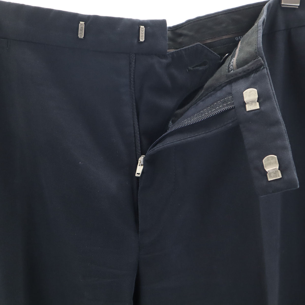 GUCCI グッチ イタリア製 コットンパンツ 48 ブラック メンズ