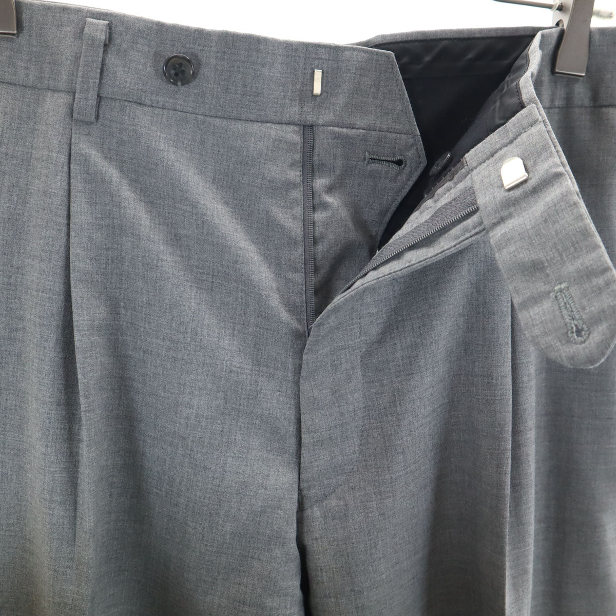BURBERRY LONDON バーバリーロンドン 日本製 ウールパンツ w94 グレー メンズ