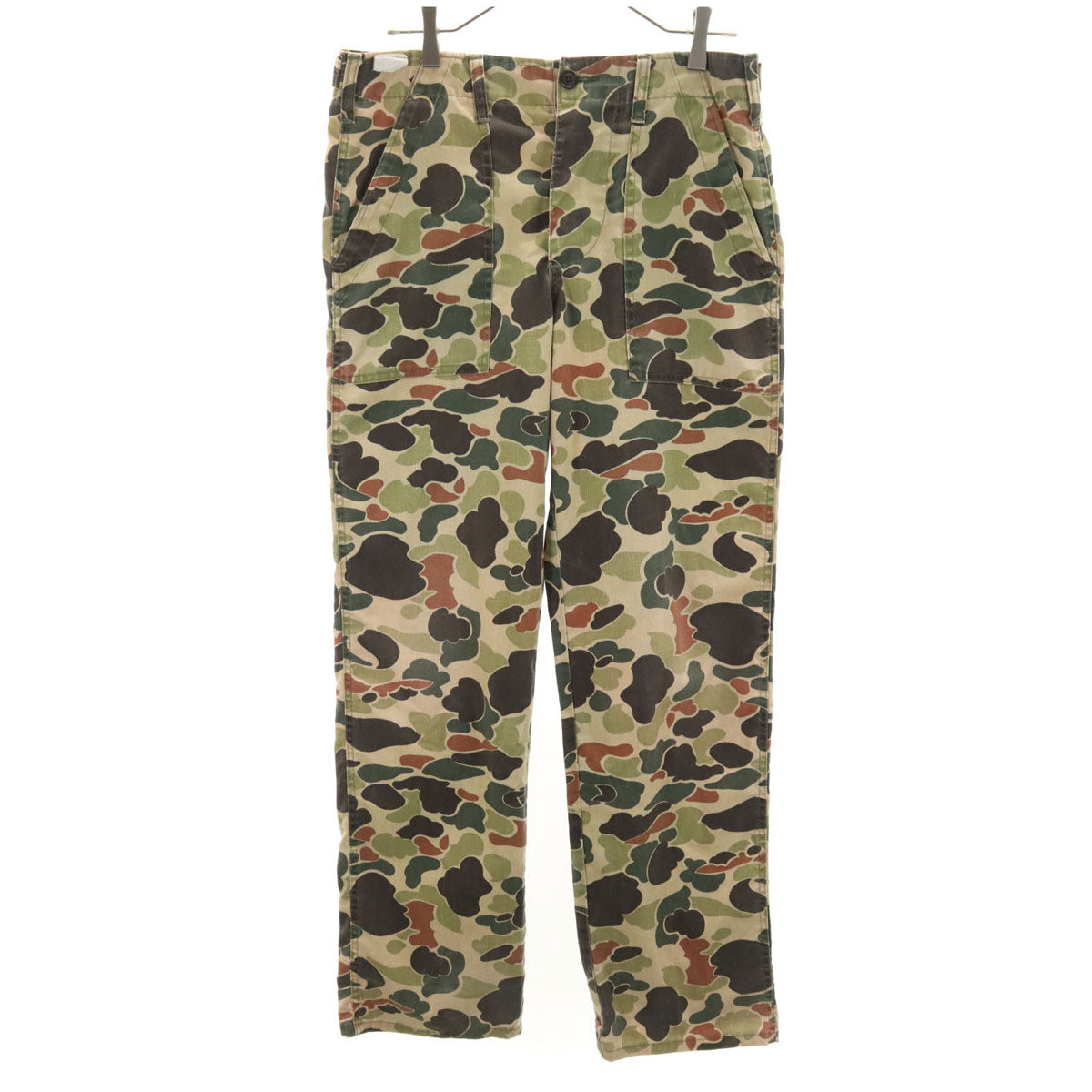 Nepco ネプコ 80s USA製 ヴィンテージ カモフラ柄 ベイカー パンツ w30 ベージュ 迷彩 メンズ