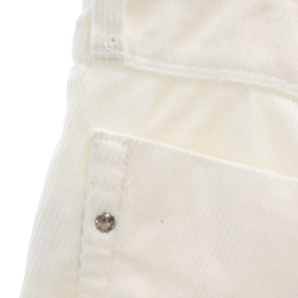 CELINE セリーヌ イタリア製 スリムパンツ 34 アイボリー レディース