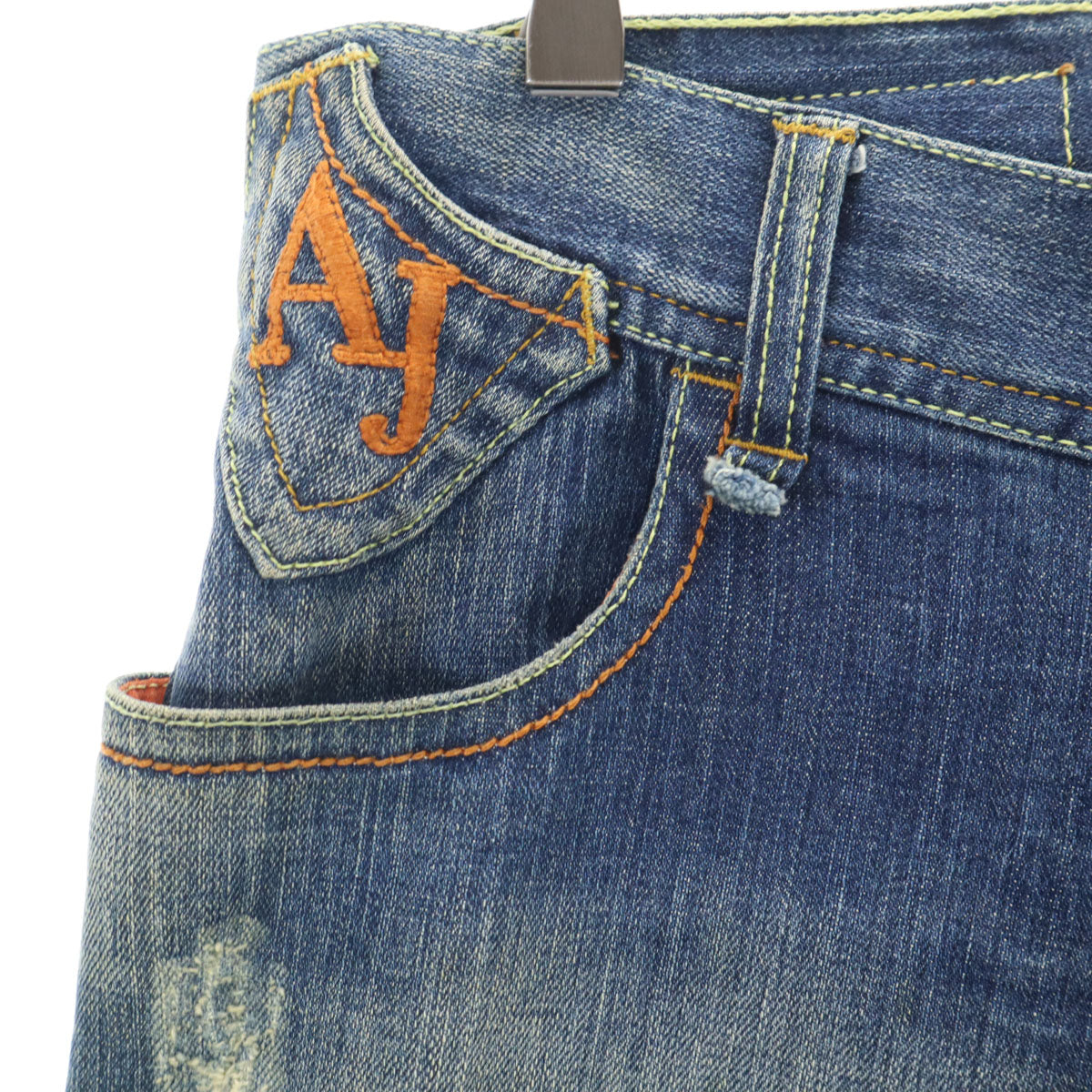 キジ 日本製 ハイライズ ワイドデニムパンツ 1 ブルー ジーンズ シンチバック レディース